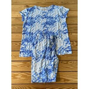 NEW Koolaburra By UGG Modal Relaxed Tee & Jogger Set Petite Small PS Blue